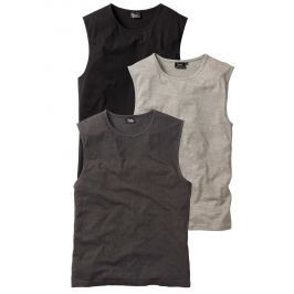 Ujjatlan póló (3 db-os csomag) Regular Fit bonprix
