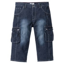 3/4-es farmernadrág cargo-zsebekkel Regular Fit bonprix