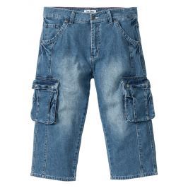 3/4-es farmernadrág cargo-zsebekkel Regular Fit bonprix