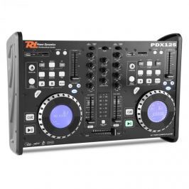 Power Dynamics PDX125, kettős DJ-Player-Controller 2 csatornás keverőpult CD, USB, SD, MP3