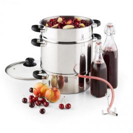 Klarstein Applebee elektromos gőzfacsaró, gyümölcscentrifuga, 1500 W, Ø 25cm, 8 liter, nemesacél