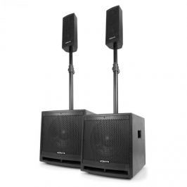 Vonyx VX1000BT 2.2-es aktív hangfal készlet, 1000 W, 10"-es mélynyomó, BT, USB, SD, MIC, AUX
